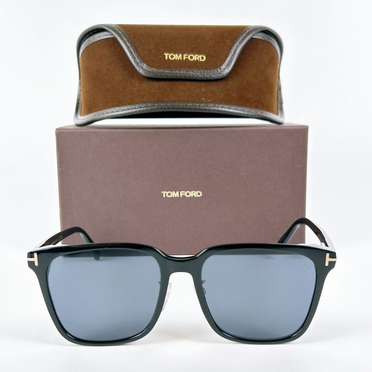 TOMFORD トムフォード スクエア サングラス カラーグラス TF0891-K ウェリントン セルフレーム Tロゴ