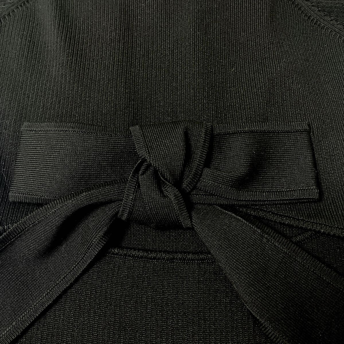 トップス Elle ribbon knit tops black Elle ribbon knit tops|Yahoo!フリマ(旧PayPayフリマ)