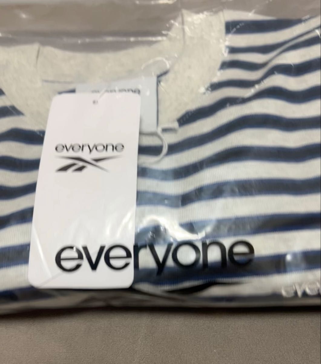 REEBOK everyone リーボック エヴリワン ボーダー ロングTシャツ