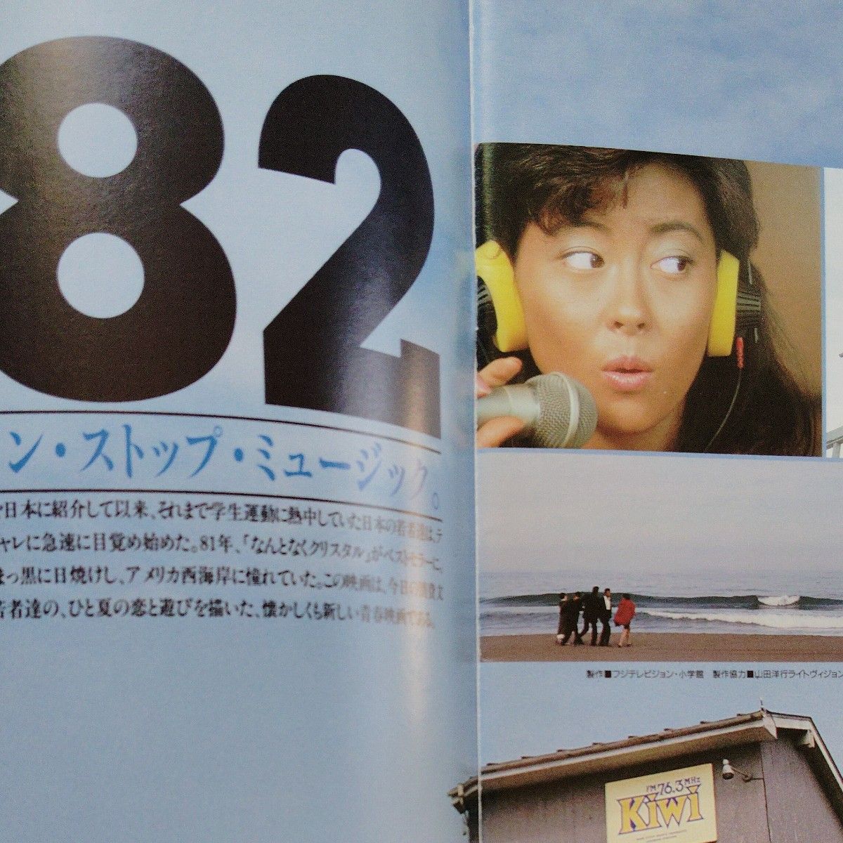 波の数だけ抱きしめて　劇場パンフレット　中山美穂　織田裕二　ホイチョイプロダクション　昭和レトロ