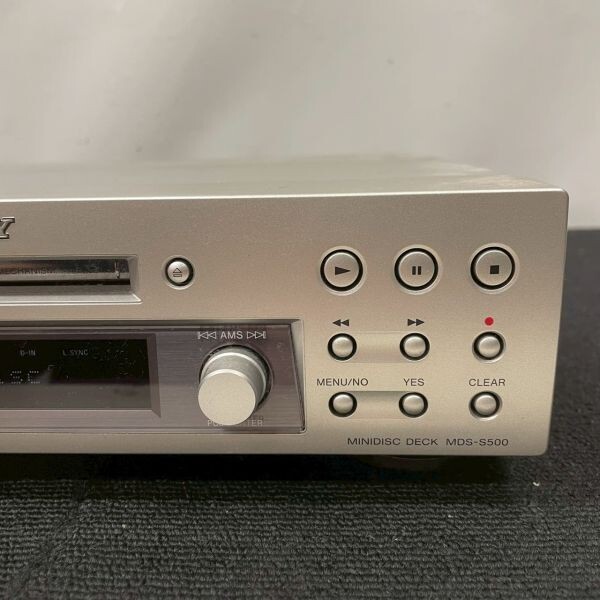 G601-O15-7703 SONY ソニー MDS-S500 MDデッキ オーディオ機(jī)器 音響 音楽 レトロ家電 通電ok OA