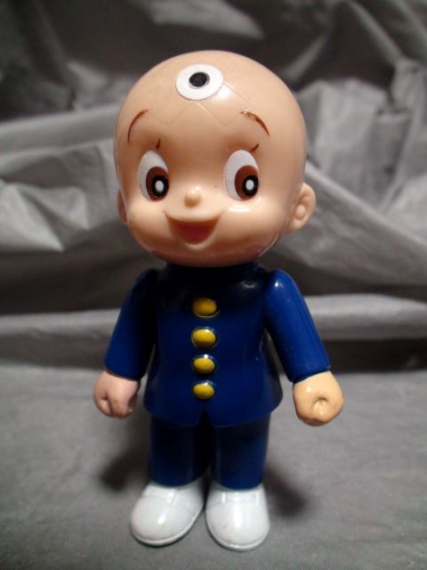 レッド系 三つ目がとおる。ソフビ人形。ユタカ。箱入完品。手塚治虫