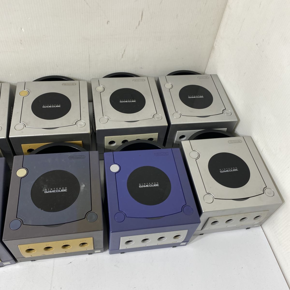 Nintendo Game Cube корпус DOL-001(JPN) 10 шт. суммировать серебряный violet не осмотр товар AAA0001 большой 8455/0523