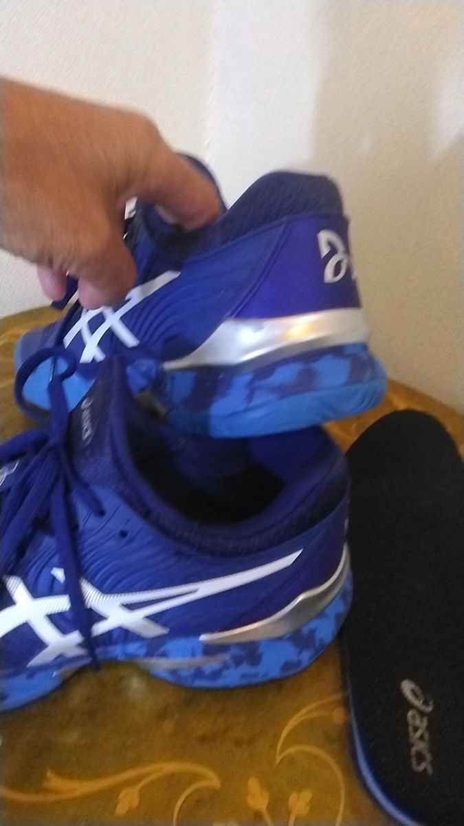 asics COURT FF 2 OC ノバクジョコビッチモデル テニスシューズ ブルー系 25.5cm