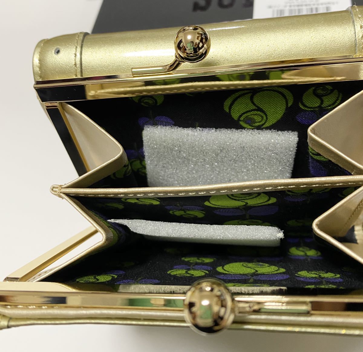 ANNA SUI アナ スイ ハートリー 外口金二つ折り財布 ゴールド 新品