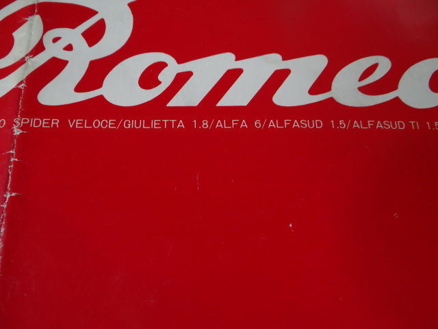  Alpha Romeo / оригинал - каталог Япония версия #200201