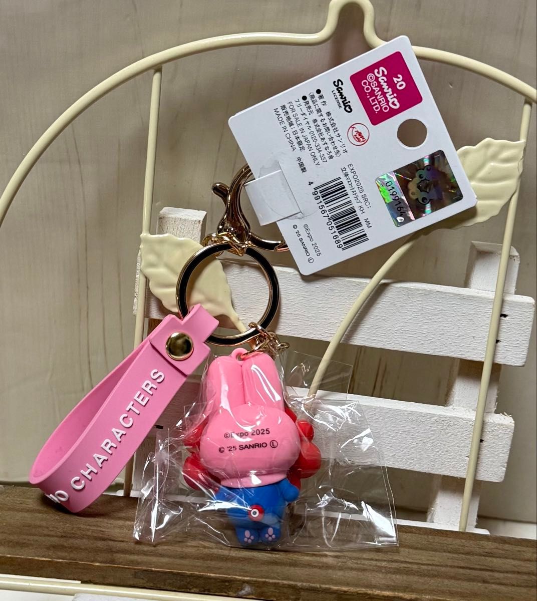 大阪万博 マイメロ ストラップ キーホルダー ミニタオル サンリオ 3点セット 大阪万博 マイメロ ストラップ キーホルダー ミニタオル
