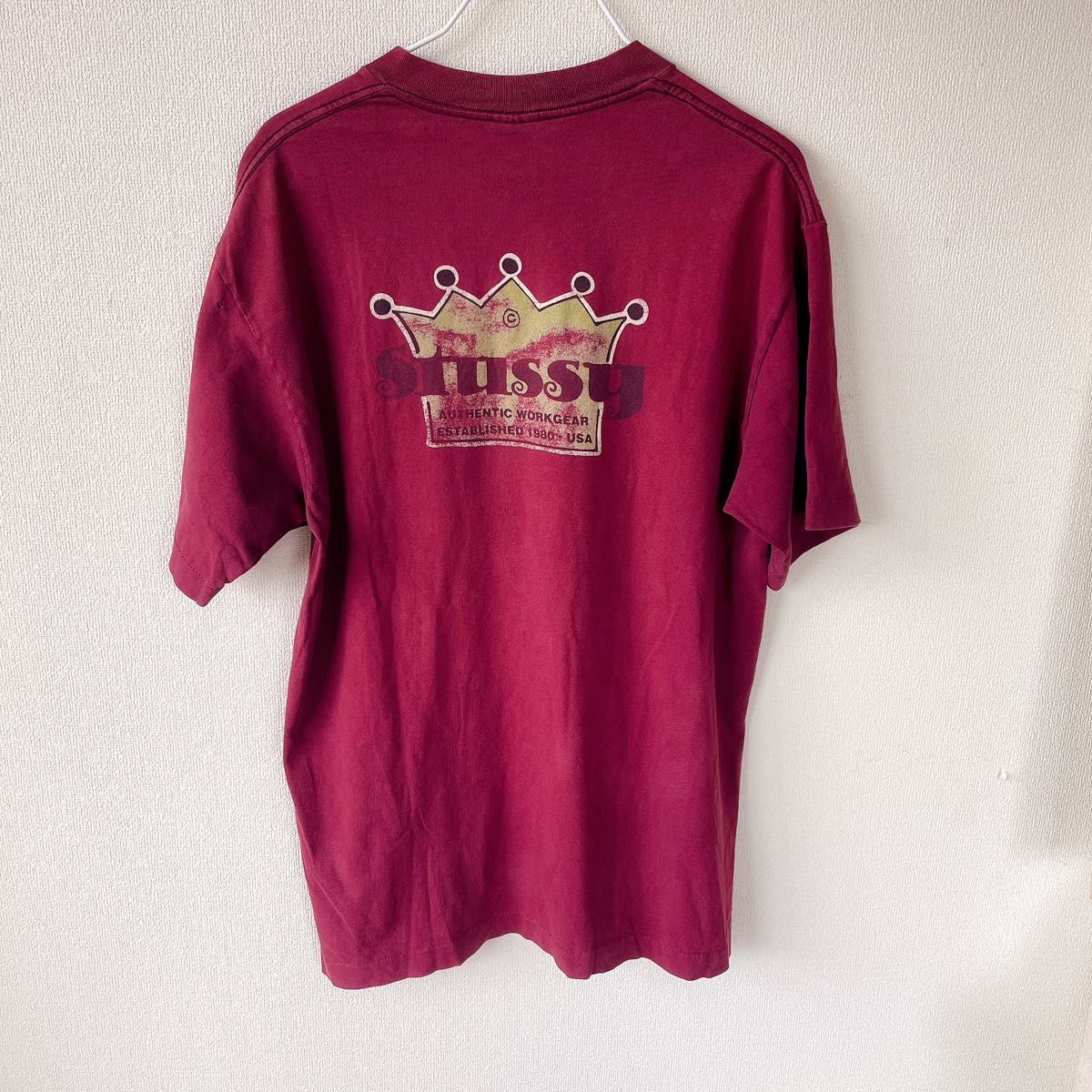 【メーカー直送】 ステューシー 80s USA製 OLD ビンテージ L クラウンロゴTシャツ トップス