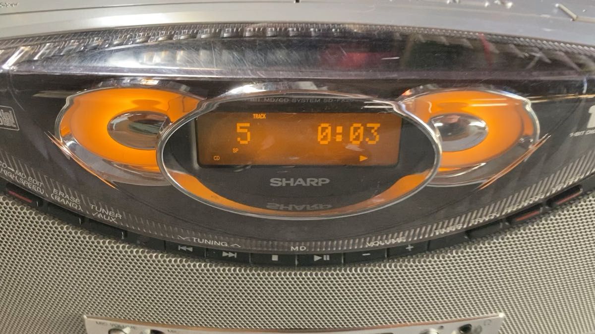 シャープSHARP SD FX200 S レトロヴィンテージラジカセ システムコンポ 昭和レトロ