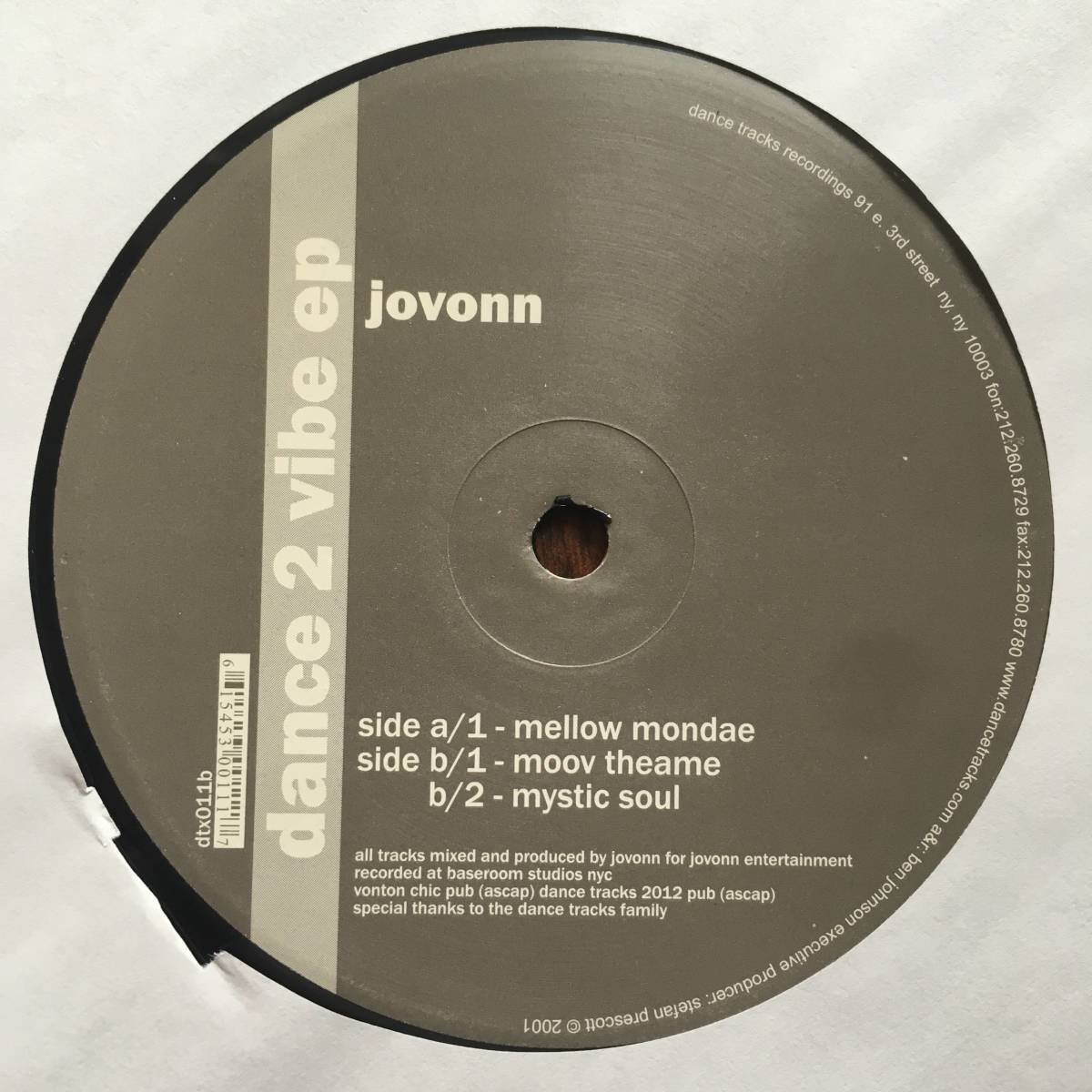 JOVONN - DANCE 2 VIBE EP / DANCE TRACKS_画像2