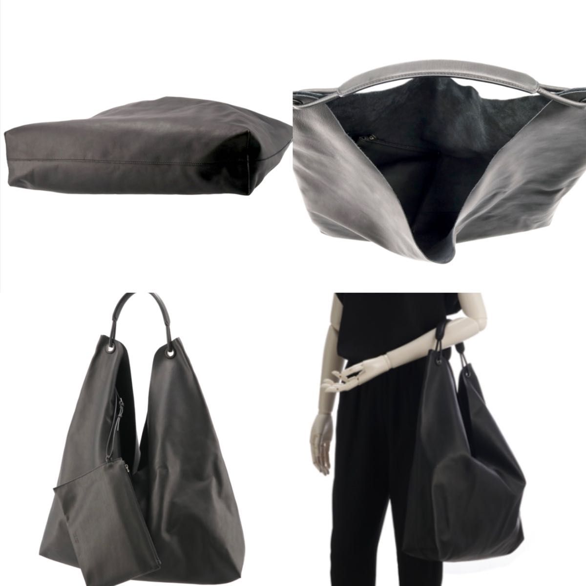 【完売品】THEROW ザロウ Bindle3 ラムスキンレザー バッグ Hobo 完売品 希少 極美品 ザ ロウ THE ROW ホーボー バッグ BINDLE 3