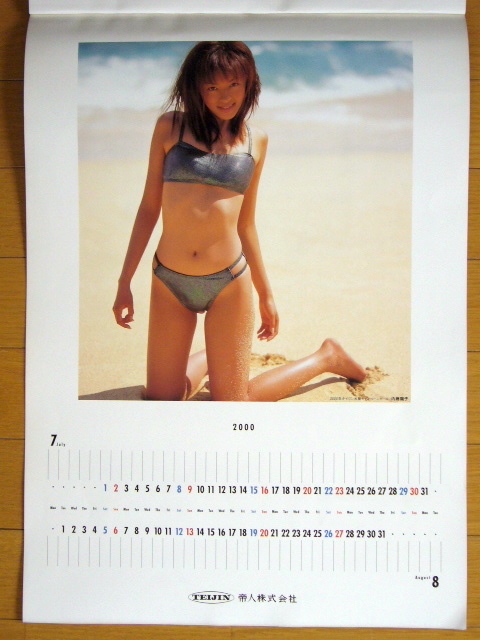 2000 год Naito Yoko Tey Gin плавание * костюм календарь не использовался хранение товар 