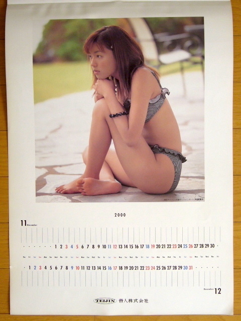 2000 year Naito Yoko Tey Gin swim * suit calendar unused storage goods 
