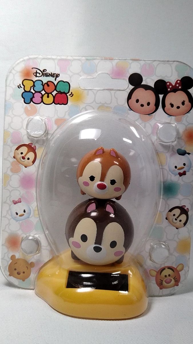 ディズニー ツムツム チップとデール ソーラースイングギミック/チップ&デール ブラブラチェーン マスコット(7-832)