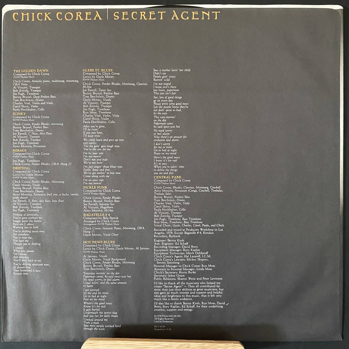 LP CHICK COREA|SECRET AGENT