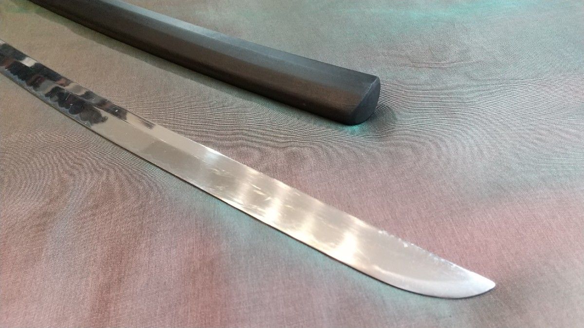 軽量アルミ刀身】模造刀 黒木鞘 模擬刀 sword 舞踊刀 日本刀