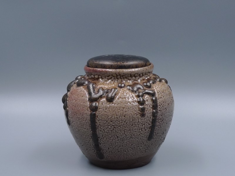 唐津焼 聖林寺蔵 江戸期 古唐津 小壷 時代 蛇蝎唐津 茶壺 茶入 茶道具