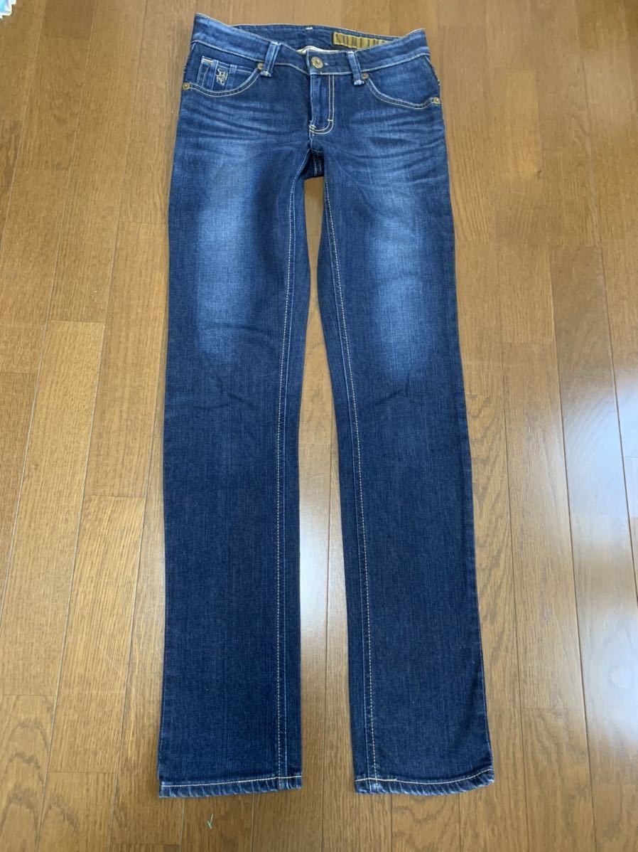 美脚デニム Venus Jean サムシング ヴィーナスジーンズ 濃紺 ＳＤ366 W28 ストレッチスキニー ストレート　デニム ジーンズ