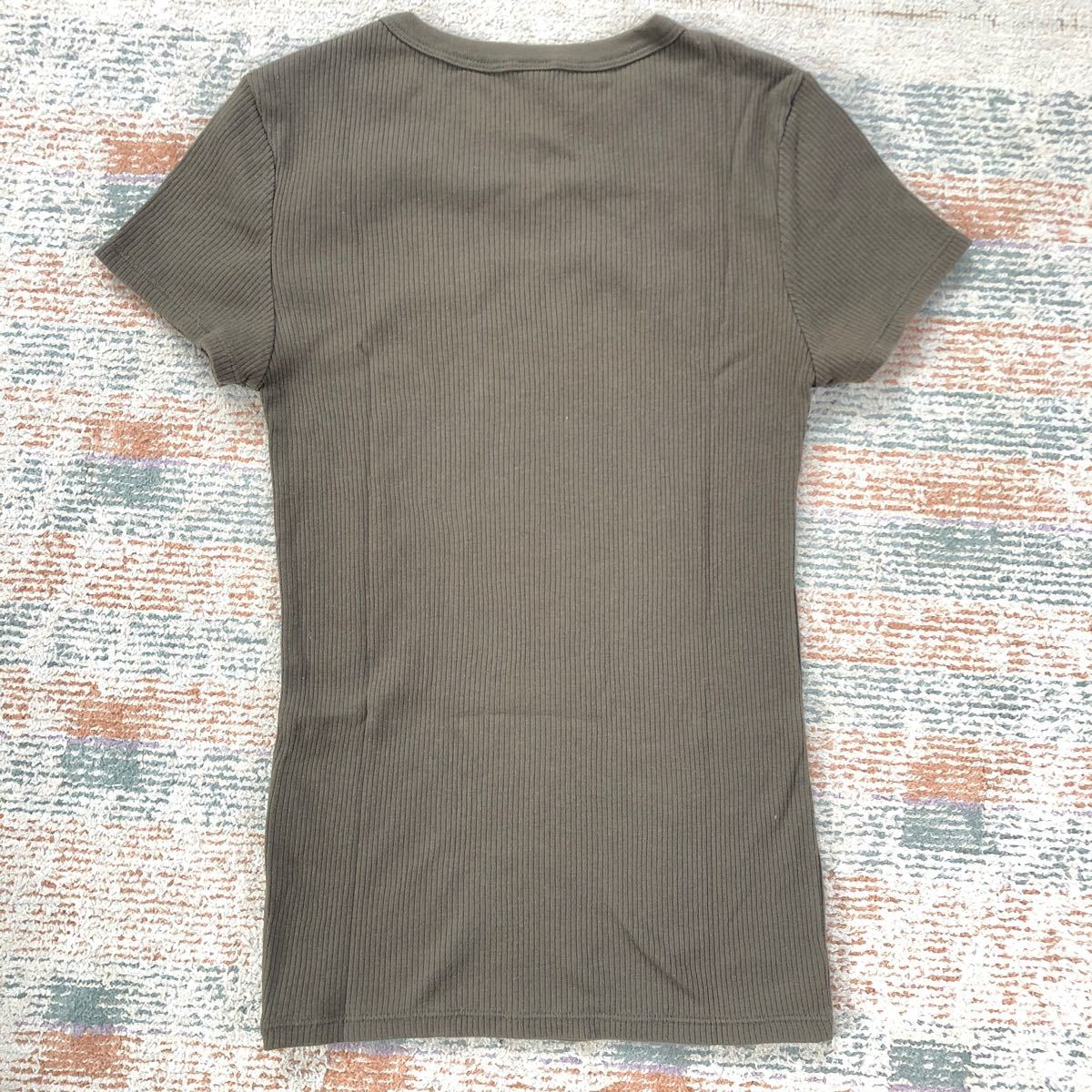 UNIQLO ユニクロ 半袖Tシャツ リブ トップス カットソー