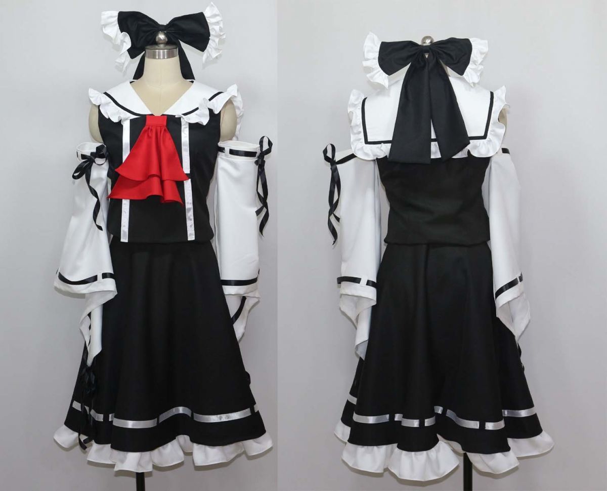 cos1873東方Project 東方緋想天 博麗霊夢 黒 巫女服 コスプレ衣装 cos1873東方Project 東方緋想天 博麗霊夢 黒 巫女服 コスプレ衣装