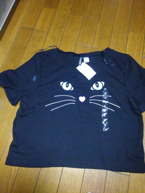 H&M 猫 Tシャツ_画像1