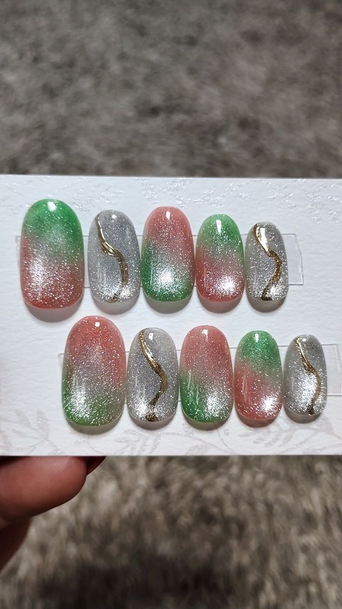 *ふんわりマグネットニュアンス* ジェルネイルチップ15469現品