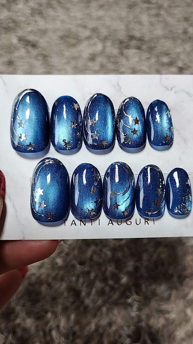 *流れ星*マグネットジェルネイルチップ 15469現品