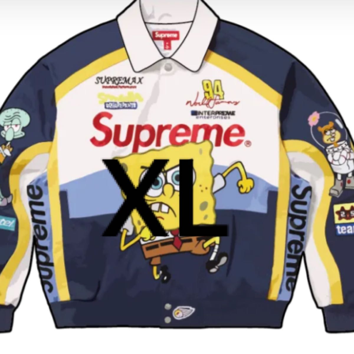 Supreme x SpongeBob SquarePants Jeff Hamilton Racing Jacket