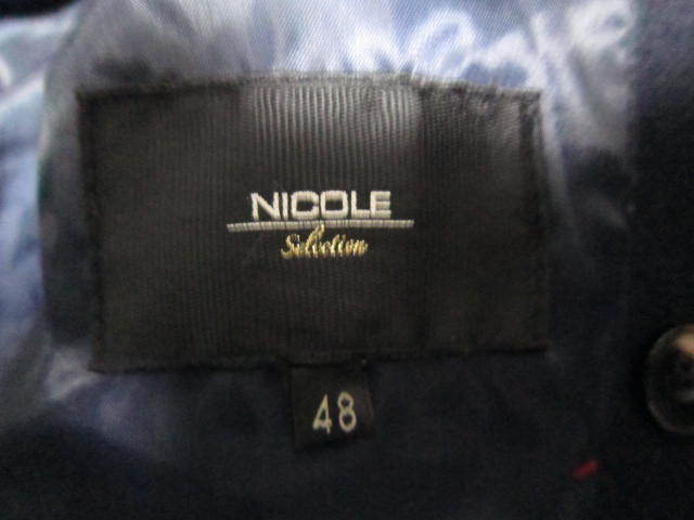 AA76訳あり★NICOLE selection(ニコルセレクション)★ウールピーコート/size48_画像5