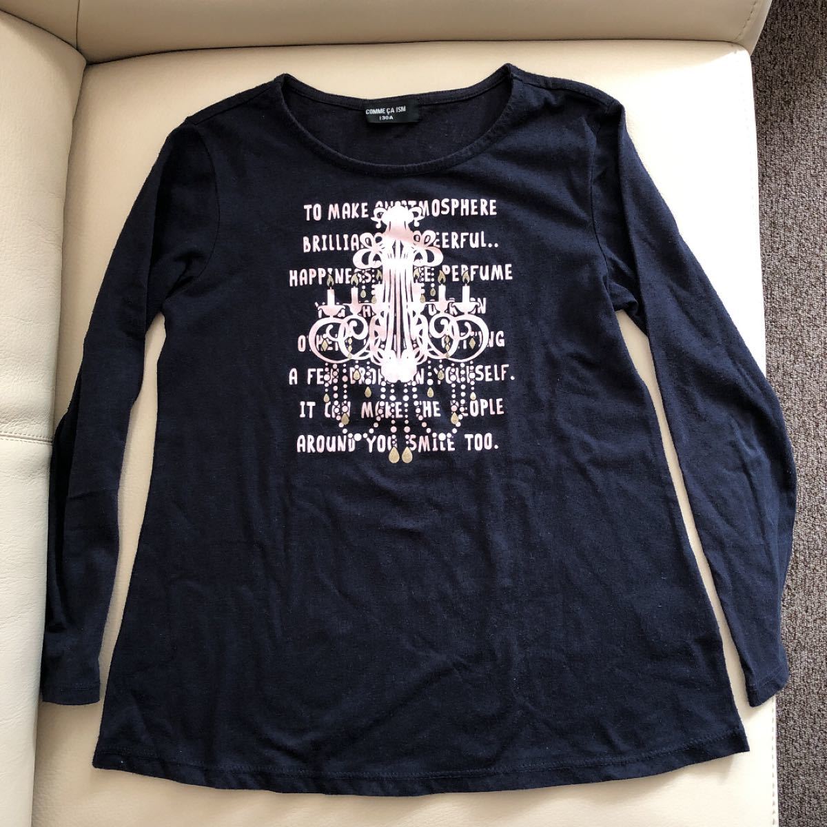 COMME CA ISM 女の子 ロングTシャツ 130 長袖Tシャツ