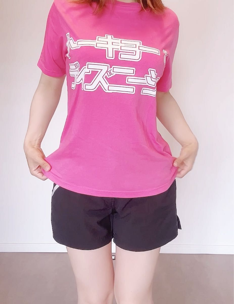 Disney resort トーキョーディズニーシー カタカナTシャツ 半袖Tシャツ