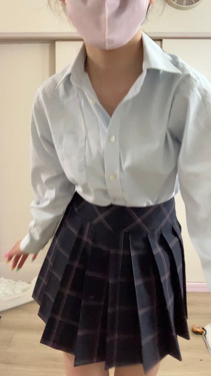 コスプレ 制服 ハロウィン 制服 女子 学生服 ブラウス マイクロミニスカート 夏物 チェック柄 ミニスカート ブラック