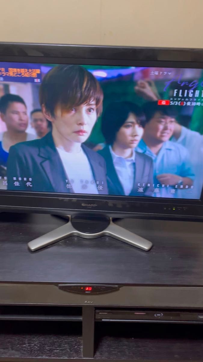 SHARP純正3点 AQUOS32型液晶TV (スピーカー内蔵TV台・ブルーレイプレイヤー)