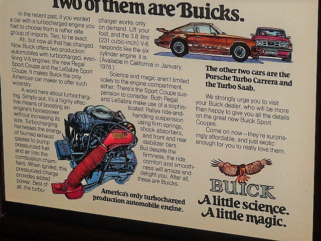 1977 год U.S.A. \'70s иностранная книга журнал реклама рамка товар Buick Regal Buick Reagal ( A4 размер )