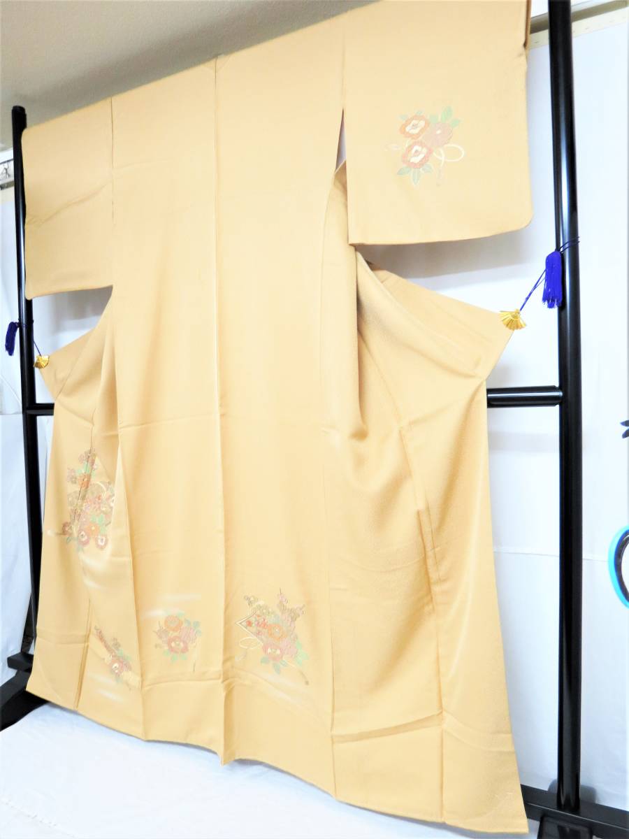 美品】高級附下正絹付け下げ中国三大刺繍蘇州刺繍汕頭刺繍相良刺繍手