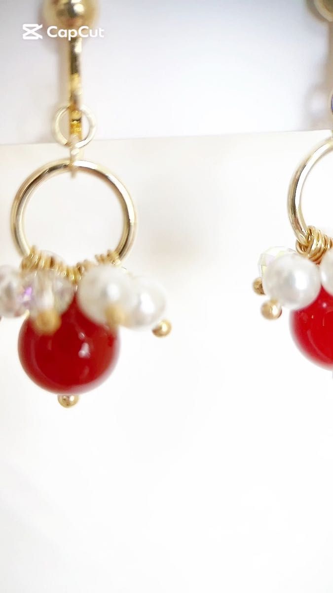 2点同時購入でおまかせピアスorおまかせイヤリングプレゼント ハンドメイドピアス ハンドメイドイヤリング かーねりあん 天然石
