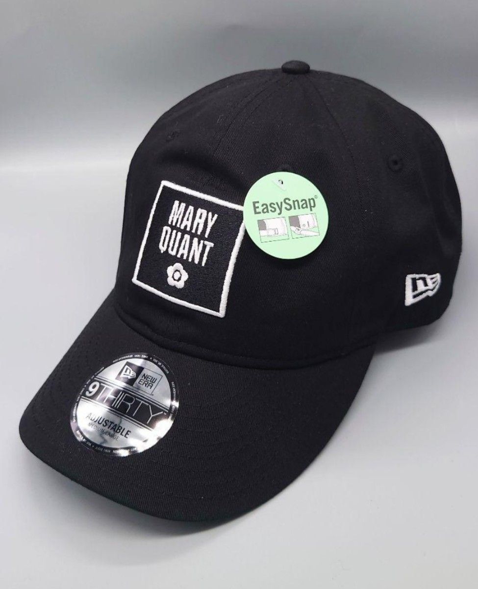 マリークワント newera コラボ 3段ロゴキャップ 新品 MARY QUANT マリークワント newera コラボ 3段ロゴキャップ