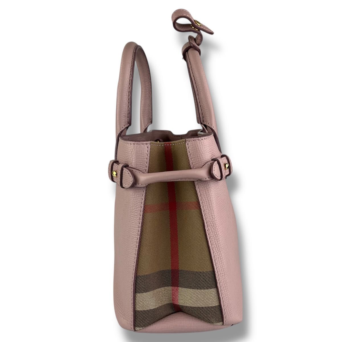 BURBERRY バーバリー ショルダーバッグ ノバチェック A4 ピンク 美品 BURBERRY バーバリー バナー ハンドバッグ 2way ノバ