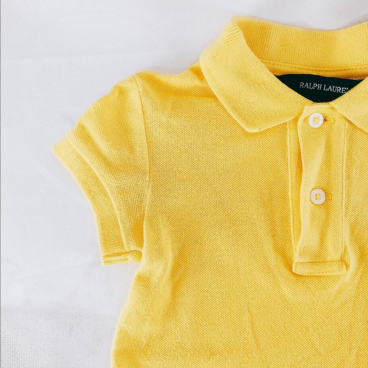 A7 Ralph Lauren ラルフローレン ワンピース チュニック イエロー ホース刺繍 子供服 女の子 キッズ ボトムス