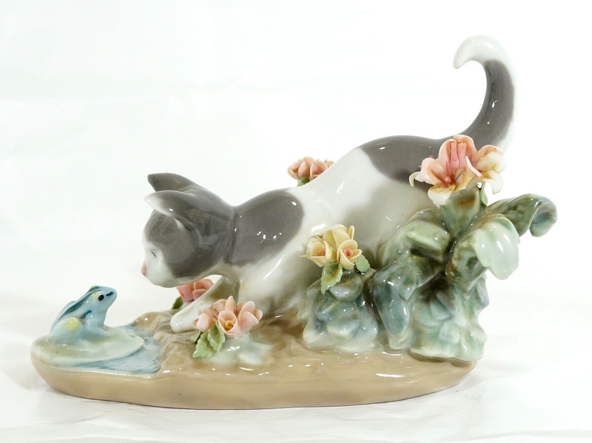 1000円スタート フィギュリン LLADRO リヤドロ にらみあい 1442