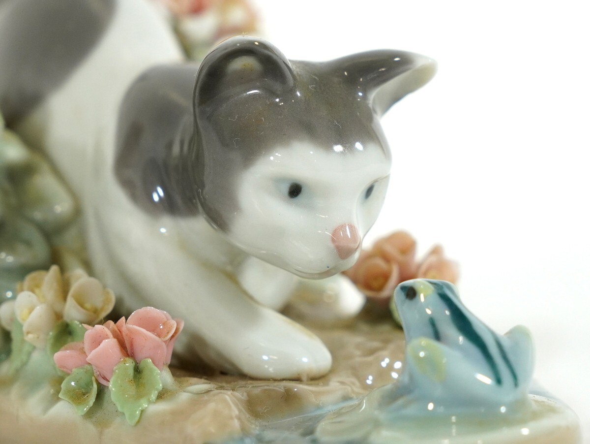 1000円スタート フィギュリン LLADRO リヤドロ にらみあい 1442