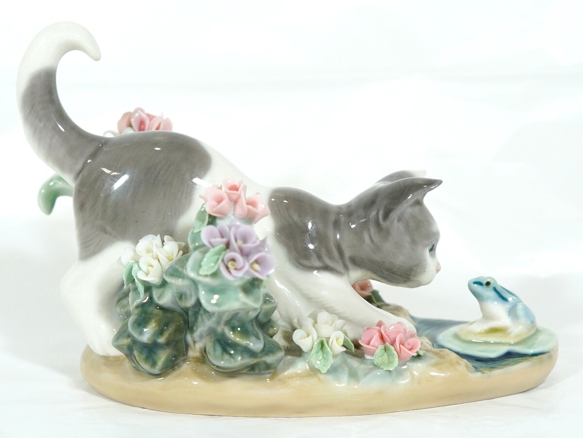 1000円スタート フィギュリン LLADRO リヤドロ にらみあい 1442