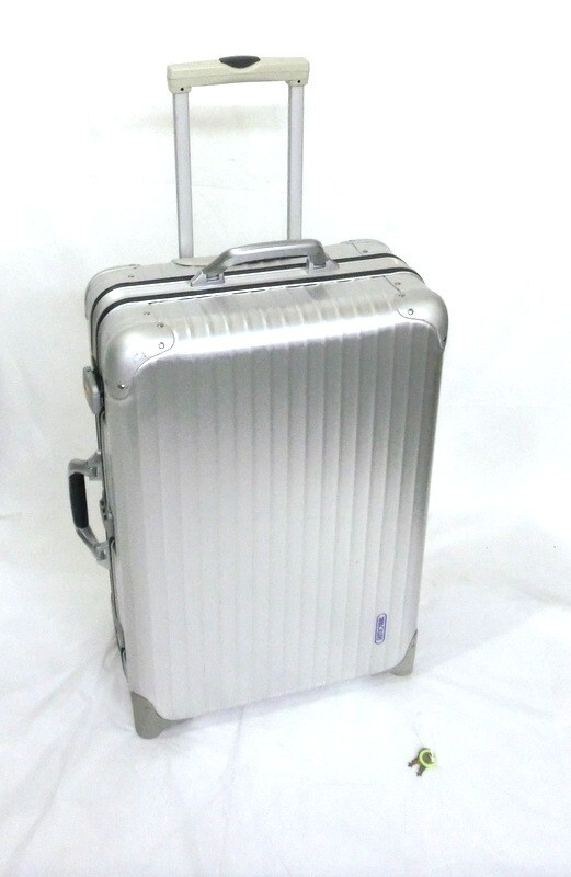 1000円スタート キャリーバッグ RIMOWA リモワ 約H64㎝×W41㎝×D22㎝ 2輪 シルバー スーツケース 旅行鞄 WHO WW4016