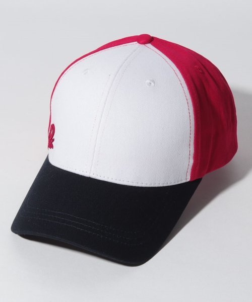 ベネトン UNITED COLORS OF BENETTON キャップ （赤白黒） Mサイズ 帽子 CAP 新品、未使用 _画像2