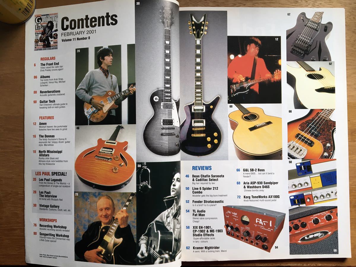 Guitar UK誌 2001年2月号 ギブソン、レス ポール、ボブ・ディラン_画像2