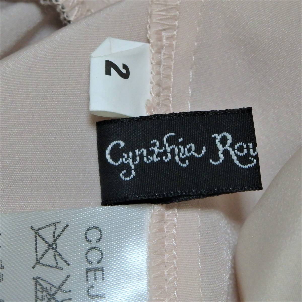 *CYNTHIA ROWLEY Cynthia Rowley race One-piece silk 100% black * size 2* with translation USED**