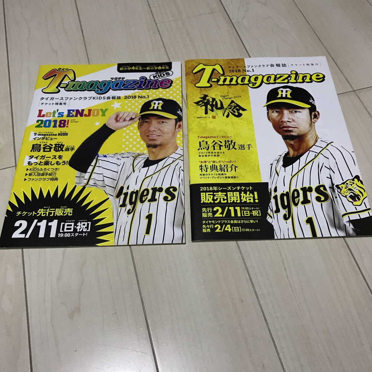 ★ Hanshin Tigers Fan Club Bulletin Bulletin T-Magazine Kei Toritani Kids и 2 книги Красивый профессиональный бейсбол 2018