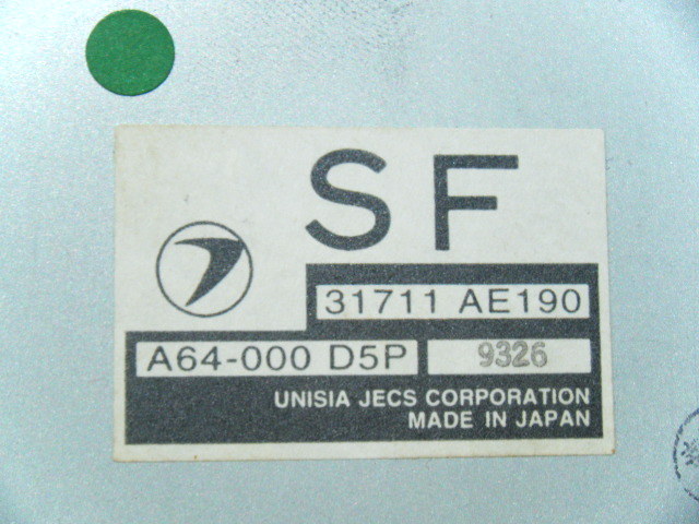 *SF5 Subaru Forester transmission computer AT control unit 31711AE190 original used prompt decision [9363]