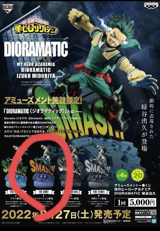 ヒロアカ ジオラマティック デク フィギュア B賞 一番くじ ヒロアカ DIORAMATIC デク フィギュア B賞|Yahoo