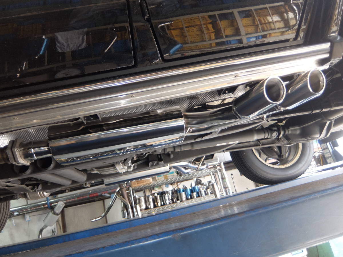  Benz W463 G550 left right 4 pipe out rear muffler 